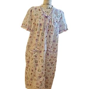MADISON'S BEST Vintage Women's Floral Pajama Dress House Coat Loungewear Medium